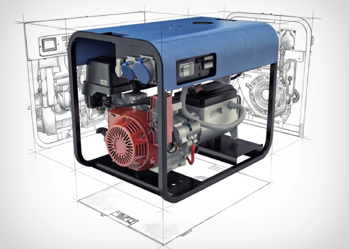 A portable electric generator design