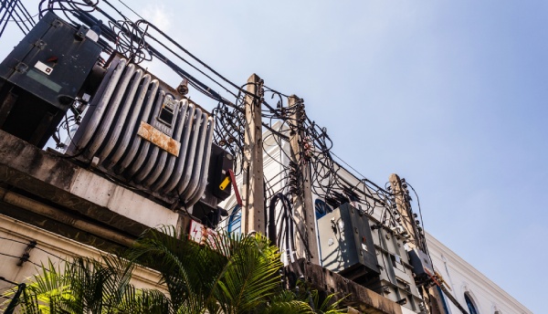 An old electric transformer