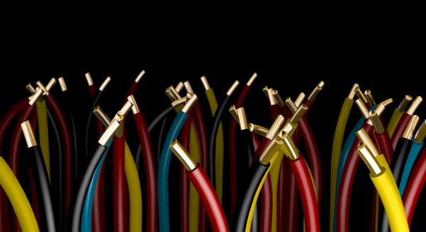 Colorful electrical cables