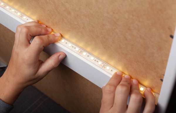 Warm LED strip lights